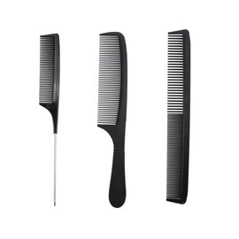 Juxiamal 3 PCS Hairdressing Combs Set Heat-Resistant Hair Comb Set Rat Tail Comb Double Tooth Comb Fine Tooth Comb for Women and Man