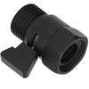 Brass Water Valve Diverter Valve Black Brass Shut Off Valve