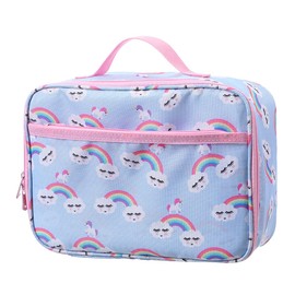 Insulated Lunch Bag for Children/Teens/Kids - Lunch Box for Daily Office Work School Outdoor Activities - Reusable Leakproof Cooler Bag Picnic Zipper Organizer (Blue Unicorn)