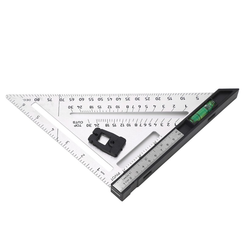 Woodworking Triangle Ruler 7in Dual Scale Square Angle Ruler Carpenter