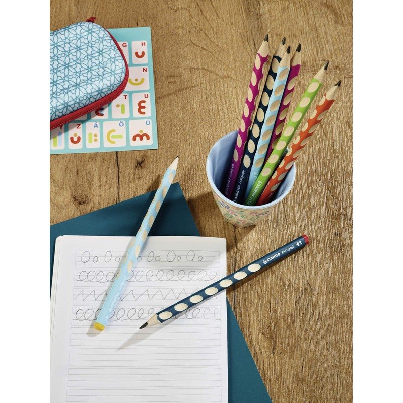 Ergonomic Graphite Pencil - STABILO EASYgraph - Right-Handed - Pack