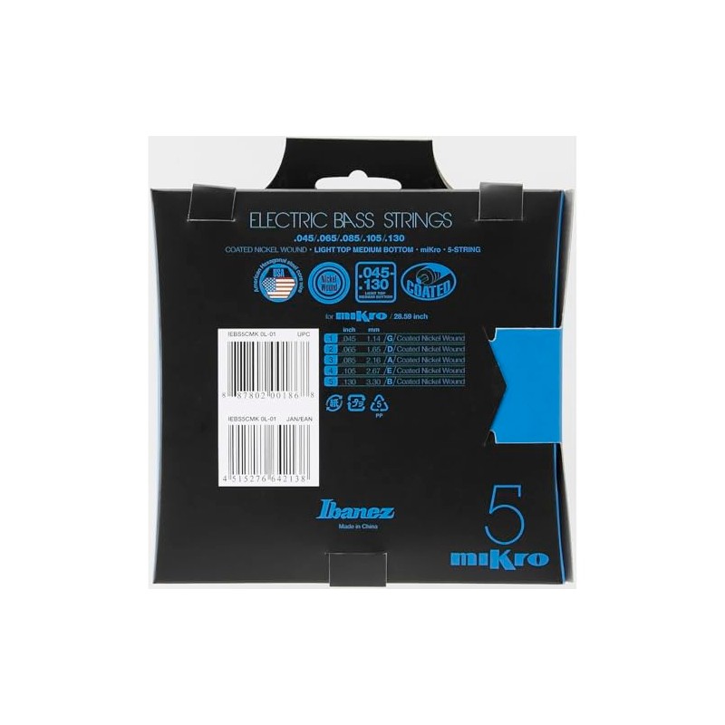 IBANEZ String Set for 5 String Micro Bass 28.6 Inch