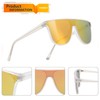 FEISEDY Flat Top Sunglasses for Women Men Trendy Square Frame