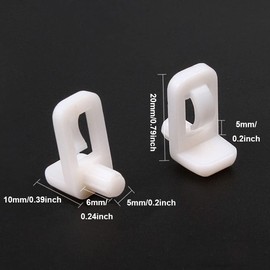 200 Pieces Plastic Shelf Brackets Shelf Brackets Clips for Kitchen Cabinet Bookcase (345)