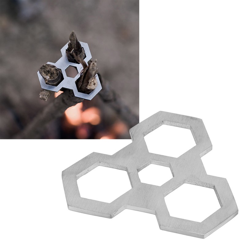 Campfire Grill Tripod Board Stainless Steel Campfire Support Plate with