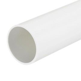 QUARKZMAN 2.2" Inner Diameter, 2.5" OD Rigid PVC Pipe, Round Pipe, Hardware Hose, 57mm ID, 63mm OD, 330mm/13", White