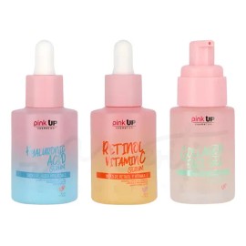Kit Skincare Pink Up 3pz Hialurónico + Colágeno + Retinol