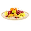 Stainless Steel Fruit Basket Double Handles Metal Mesh Drain Round