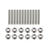 QGHAUC Valve Cover Stainless Steel Stud Kit Bolts Compatible For