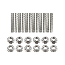 QGHAUC Valve Cover Stainless Steel Stud Kit Bolts Compatible For Ford 351C 351M 400M 302 351