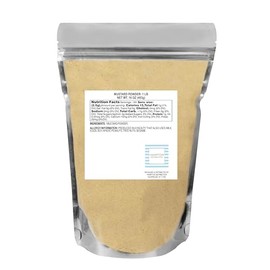 Mustard Powder, 1 Pound Resealable Bag, Mustard Powder for Dips, Sauces & More