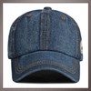 One Limitation CP416 Denim Patch, Simple, Cap, Brim, Casual, Men's,