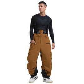 IMPHUT Women Snow Bibs Men Ski Pants Baggy Snowboard Bibs Pants Overall Insulated Waterproof Windproof Warm Winter