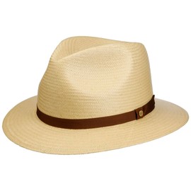 Stetson Fallkirk Traveller Toyo Straw Hat - Unisex Summer Hat with UV Protection 40 - Spring/Summer Collection, natural