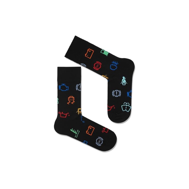 TODO Colours Funny Socks with Motif - Multicoloured, Colourful, Crazy