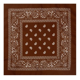 STUDIO LIMITED Multi Bandana for Head and Face and Neck Multi color Headbands Double Sides Printed (1PACK - Brown)