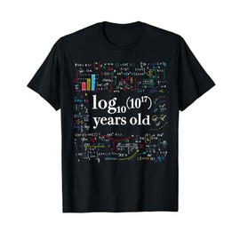 17th Birthday Math Geek Logarithm Age 17 17-Year-Old T-Shirt