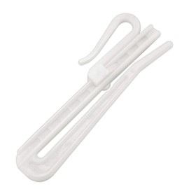 sourcing map Curtain Hooks Plastic Adjustable Depth Pinch Pleat Locking Curtain Tape Clip Hook for Window Curtain, Door Curtain and Shower Curtain 10 Pcs