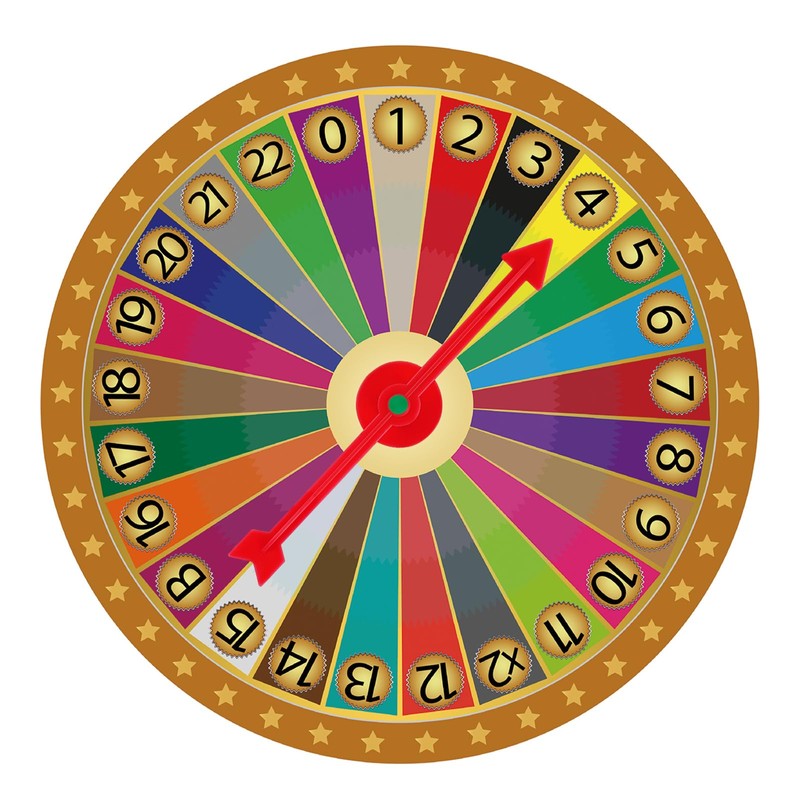 CHENGU 25 Pieces Game Spinner Arrow 4 Inch Plastic Spinners