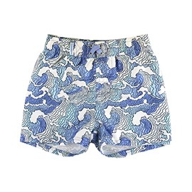RUGGEDBUTTS Boys UPF50+ Sun Protection Fruits & Florals Swim Trunks - Ocean Camo, 3T