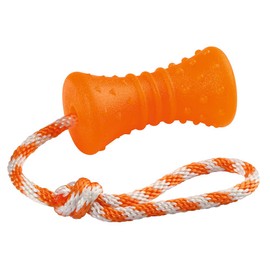 Kerbl Pet 81485 Knochen am Seil 30 cm, ToyFastic, 12.5 x Diameter 7 cm, orange