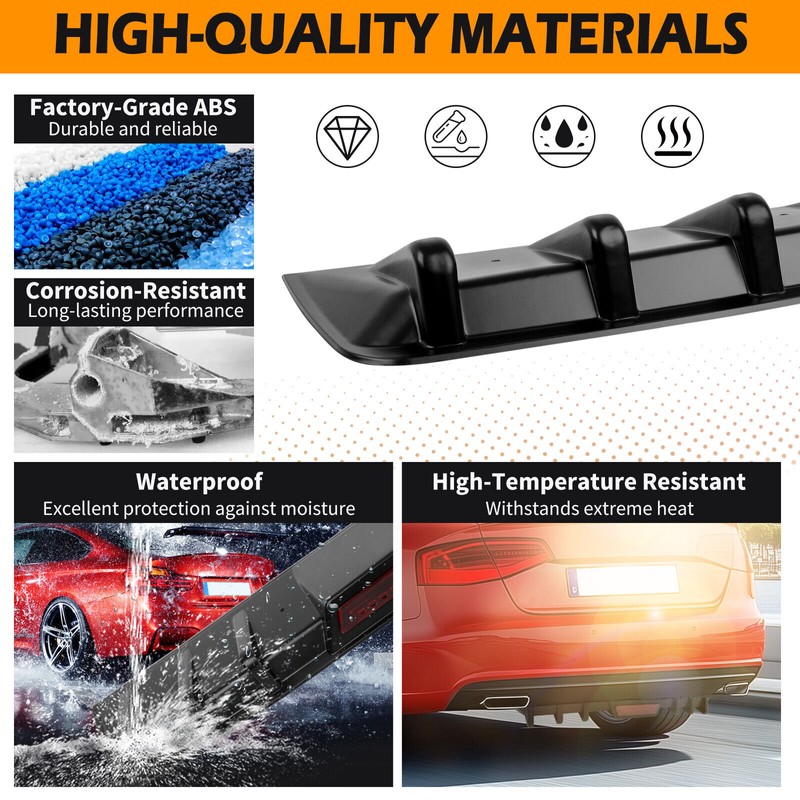 JMTBNO For Dodge Durango SRT R/T Rear Bumper Lip Diffuser