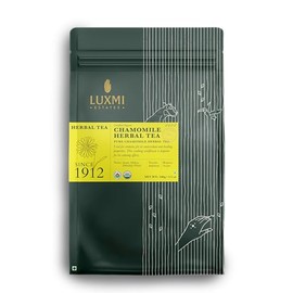 Luxmi Estates Chamomile Herbal Tea 100g Loose Tea | Herbal Tea | Caffeine-Free | Single Ingredient | 50 Cups Bulk Pack