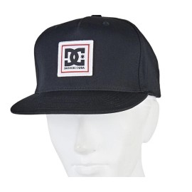DC Shoes VC Black Square Logo Snappy Trucker Hat - Mens