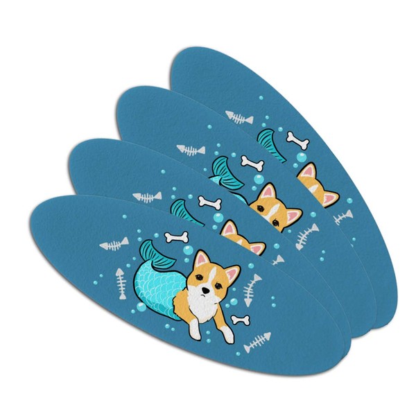 Merdog Mermaid Dog Double-Sided Oval Nail File Emery Board Set