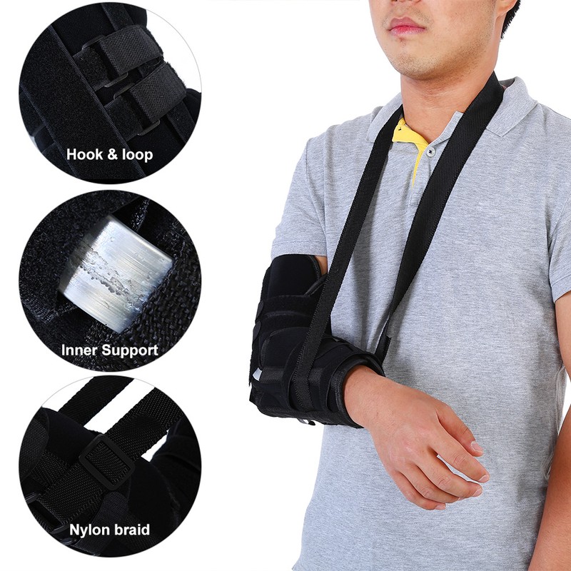 Arm Sling Shoulder Immobilizer Adjustable Arm Support Brace Wrist Sprain
