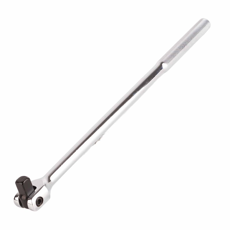 15in 1/2in Drive Breaker Bar Chrome Vanadium Steel 180 Degree