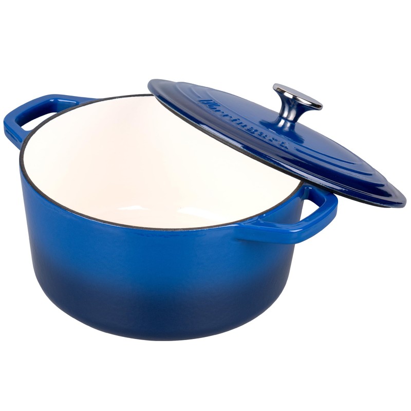 VORRINGARD Enameled Cast Iron Dutch Oven Pot with Lid, for