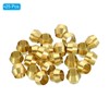 TA-VIGOR 6mm Tube OD Brass Compression Sleeves Ferrules, 25PCS Brass