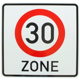 Original Traffic Sign 274.1 30 Zone Birthday Gift Zone Sign Road Sign Traffic Signs Road Signs Notice Sign RA1