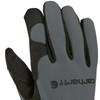 Carhartt Men's High Dexterity Open Cuff Glove, Grey, Medium