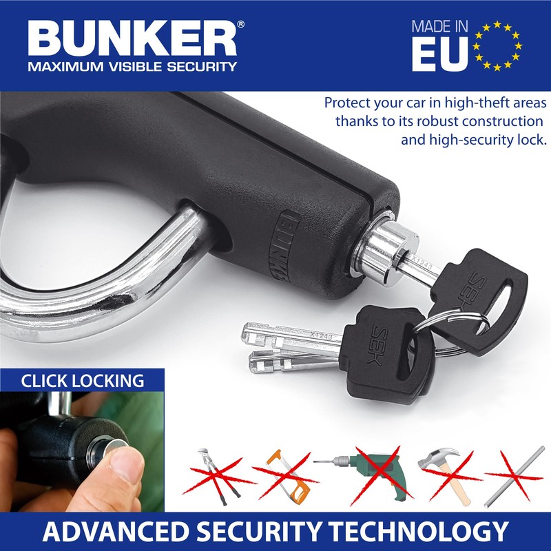 Bunker BT29 High-End Telescopic Steering Wheel Brake Pedal Lock, The