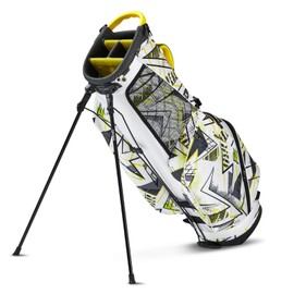 GEESEE Golf Stand Bags with 4 Way Top Dividers, Rain Cover and Waterproof Golf Bags with Stand,Lightweight Golf Bag for Men & Women (White)