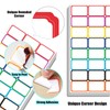 8 Color Sticky Labels, 40x25mm Label Stickers, 24 Labels Per