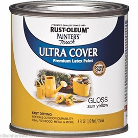 3 Pk 1/2 Pt Sun Yellow RustOleum Painter's Touch 2X Ultra Enamel Paint 1945730