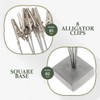VILLCASE 8-Branch Photo Tree Card Holder, Silver Desktop Picture Display