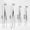 Gebogene Pinzette, Stumpfe Pinzette, 4 Stück 14 cm Precision Tweezers
