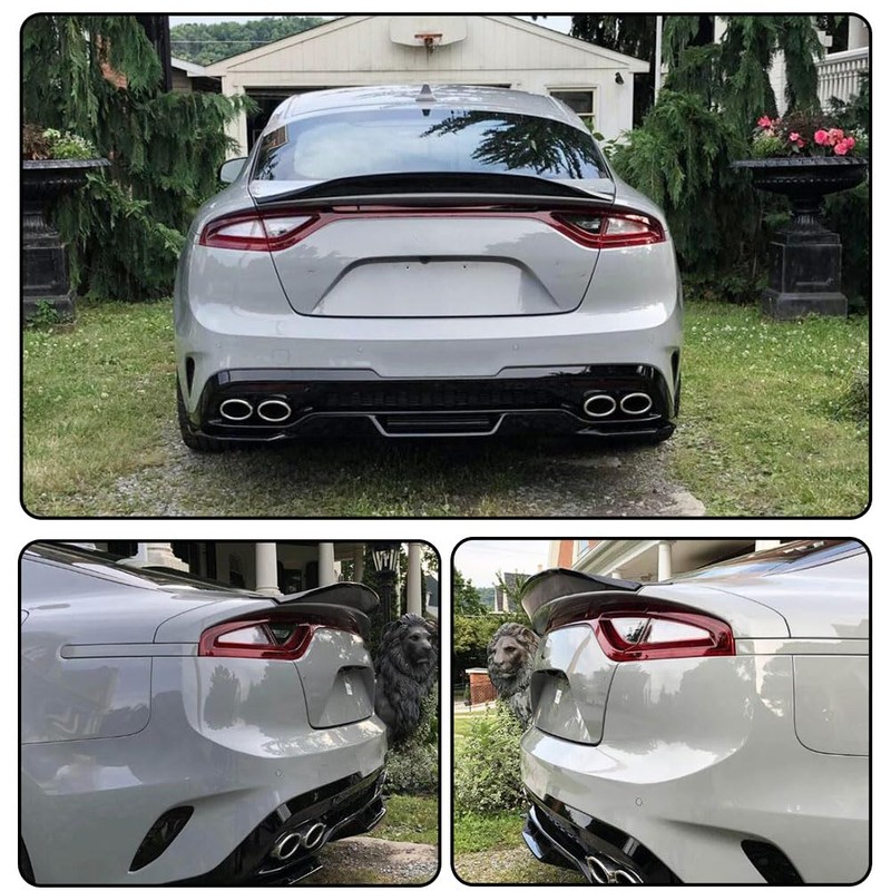 MCARCAR KIT Stinger Trunk Spoiler for Kia Stinger 2018-2023 Fiberglass