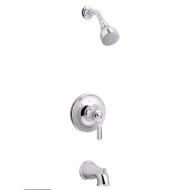 Kohler Bath And Shower Faucet Trim Set ‎Polished Chrome by KOHLER Single Handle New!