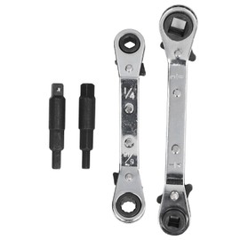 CT122 Refrigerator Ratchet Wrench 1/4 3/16 5/16 3/8 Stainless Steel Wrench Air Conditioner Repair Tool for Household