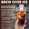 EKOCUPS Artisan Organic Espresso Roast Hot or Iced Coffee, in