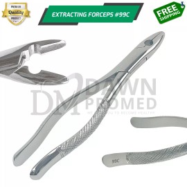 DawnProMed Dental Extracting Forceps #99C Upper Incisors, Canines & Premolars German Grade