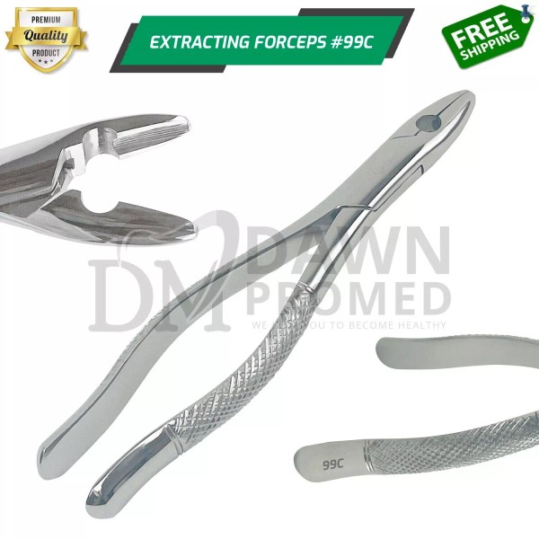 DawnProMed Dental Extracting Forceps #99C Upper Incisors, Canines & Premolars