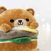 Hamburger Bear Plush 8 inches Soft Cute Design Cheese Burger