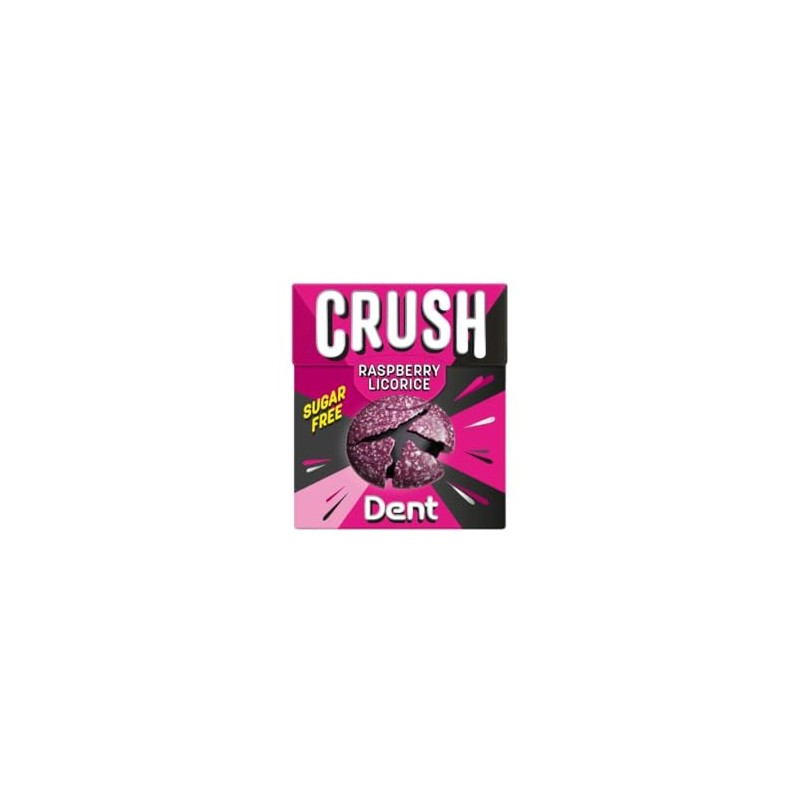 Dent Raspberry Licorice Lozenges, 24g (Pack of 4)
