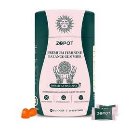 ZOPOT Women's Probiotic Pineapple Balance Gummies, make her juicy and fresh, each gummies are individually wrapped, 60 gummies